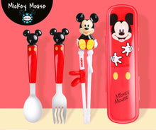 Load image into Gallery viewer, DisneyTableware by Dish Me PH - 3D Spoon, Fork and Chopsticks Set with Case