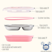 Load image into Gallery viewer, DisneyTableware by Dish Me PH - 3-Grid Stainless Lunch Box