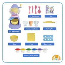 Load image into Gallery viewer, Kiddora Ice Cream Maker Claydough Set