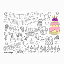 Load image into Gallery viewer, Doodle and Play Mini Reusable Coloring Mat