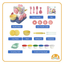 Load image into Gallery viewer, Kiddora Noodle Maker Claydough Set