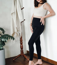 Load image into Gallery viewer, Carry-on Baby Postpartum Tummy Control Leggings Black