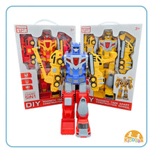 Load image into Gallery viewer, Kiddora 5-in-1 Magnetic Construction Transformer Robot