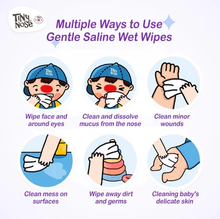 Load image into Gallery viewer, Tiny Nose Saline Wet Wipes (Unscented)