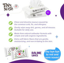 Load image into Gallery viewer, Tiny Nose Saline Wet Wipes (Unscented)