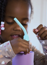 Load image into Gallery viewer, Melii Silicone Animal Straws with Cleaning Brush