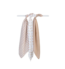 Load image into Gallery viewer, Lulujo Mini Muslin Receiving Blankets (Set of 3)