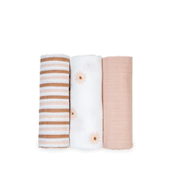 Load image into Gallery viewer, Lulujo Mini Muslin Receiving Blankets (Set of 3)