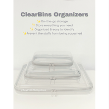Load image into Gallery viewer, ClearBins Hard Shelled Clear Organizers (S+M+L)