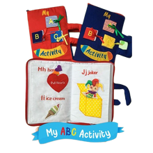 Load image into Gallery viewer, My Abc Activity Cloth Book
