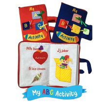 Load image into Gallery viewer, My Abc Activity Cloth Book