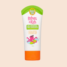 Load image into Gallery viewer, Beach Hut Sunscreen Babies & Kids SPF50 Mineral Sunscreen Body Lotion 100mL