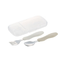 Load image into Gallery viewer, Richell Pencil Grip Spoon & Fork with Case