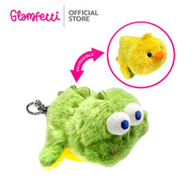 Load image into Gallery viewer, Glamfetti Reversible Animal Plushie Bag Charm Keychain (4 designs)