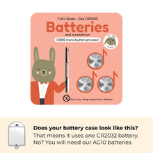 Load image into Gallery viewer, Cali's Books CR2032 Bitter Taste Battery Replacement Kit
