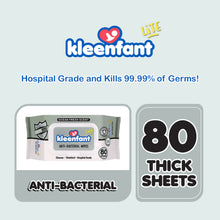 Load image into Gallery viewer, Kleenfant Lite Antibacterial Wipes 80's