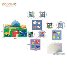 Load image into Gallery viewer, Kodomo Playhouse - Infant Sensory Tissue Box Dino Toy