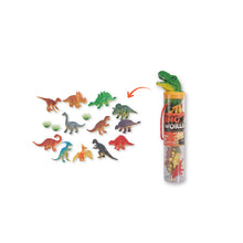 Load image into Gallery viewer, Bioplastic Dino World - 15 pcs. Mini Dinosaurs Tube Set
