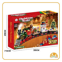Load image into Gallery viewer, Kiddora Christmas Train Building Blocks Set