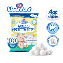 Load image into Gallery viewer, Kleenfant Jumbo Cotton Balls