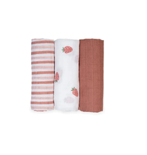 Load image into Gallery viewer, Lulujo Mini Muslin Receiving Blankets (Set of 3)