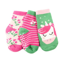 Load image into Gallery viewer, Zoocchini Baby Safety Grip Socks (Set of 3)