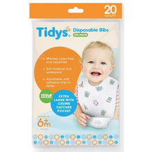 Load image into Gallery viewer, Tidys Disposable Bibs 20's