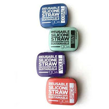 Load image into Gallery viewer, GoSili Reusable Standard Silicone Straw with Travel Tin Case