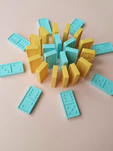 Load image into Gallery viewer, Tots & Kisses Domino Set in Caribbean