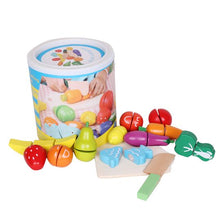 Load image into Gallery viewer, Wooden Fruit Cutting Basket