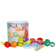 Load image into Gallery viewer, Wooden Fruit Cutting Basket