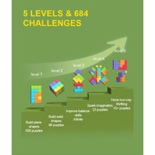 Load image into Gallery viewer, Mideer 5 in 1 Jungle Tetris Block