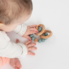 Load image into Gallery viewer, Booginhead - Beaded Silicone & Wood Teething Rings