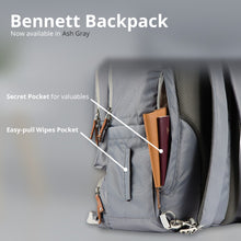 Load image into Gallery viewer, Bebear Bennett Diaper Backpack - Ash Gray