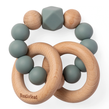 Load image into Gallery viewer, Booginhead - Beaded Silicone & Wood Teething Rings