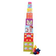 Load image into Gallery viewer, Wooden - Nesting Stacking and Shapes Sorting Blocks