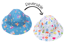 Load image into Gallery viewer, Flap Jack Kids - Reversible Baby & Kids Patterned Sun Hat