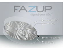 Load image into Gallery viewer, Fazup Anti-Radiation Sticker Patch Silver (Single Pack)