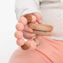 Load image into Gallery viewer, Booginhead - Beaded Silicone & Wood Teething Rings