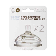 Load image into Gallery viewer, Comotomo Y Cut for Thicker Liquids Variable Replacement Nipples