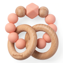 Load image into Gallery viewer, Booginhead - Beaded Silicone & Wood Teething Rings
