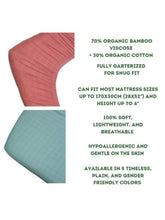 Load image into Gallery viewer, Swaddies Organic Bamboo Fitted Crib Sheet