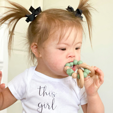 Load image into Gallery viewer, Booginhead - Beaded Silicone & Wood Teething Rings