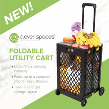 Load image into Gallery viewer, Clever Spaces Foldable Utility Cart (Tall)