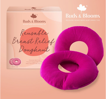 Load image into Gallery viewer, Buds & Blooms Breastfeeding Doughnut Pair "Boob Warmers"