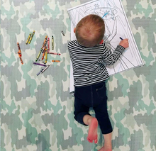 Load image into Gallery viewer, Play with Pieces - Star/Camo Play Mat