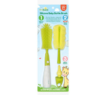 Load image into Gallery viewer, Tiny Buds Baby Naturals Silicone Baby Bottle Brush