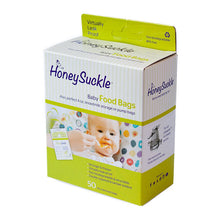 Load image into Gallery viewer, Honeysuckle Breastmilk Storage/ Baby Food Bags 4oz 25s