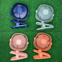 Load image into Gallery viewer, Clip on Fan - Diandi Rechargeable Round Clip on Fan