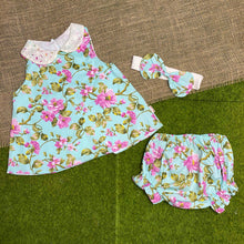 Load image into Gallery viewer, Deberry Eyelet Collared Baby Set